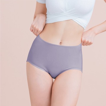 【台灣製】絲蛋白高腰包臀內褲 L-Q(2XL) 紫 2189-92 可蘭霓Clany