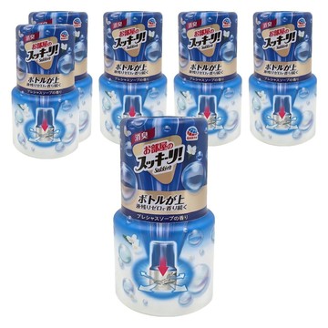 EARTH 地球製藥 室內除臭芳香劑 清新皂香  400ml  6瓶