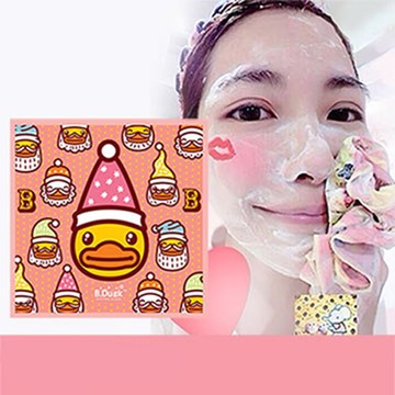 現貨 Pikka Pikka 黃色小鴨 A40 B.Duck 翹鬍子新年帽 林鴒 日本製 臉部毛孔潔淨布 洗臉布 花猴分享 熱賣中!