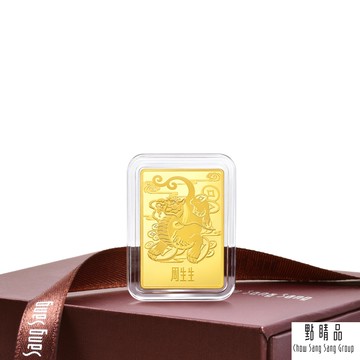 點睛品 生生金寶 招財貔貅 黃金金片_計價黃金(5克)