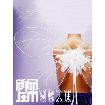 兒童大人蝴蝶精靈翅膀奇妙仙子白色天使仙女幻彩節日婚慶表演道具