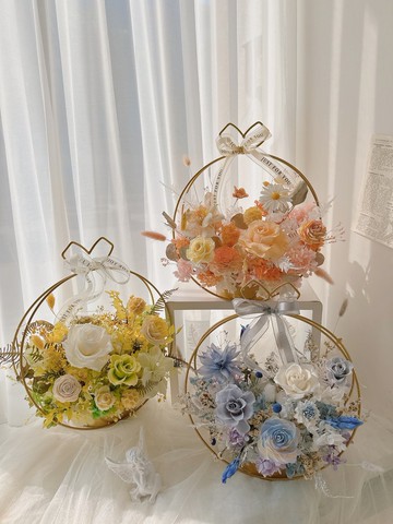 逗留 - 永生花 小花園系列開幕花籃 升遷禮物