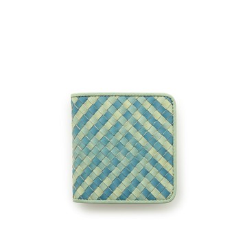 Irodori 編織方形短夾-涼風