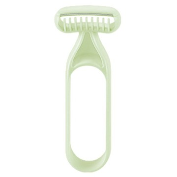 喵汪森林 無感美體除毛刀 大(12 x 5cm) 綠色  安全除毛  方便攜帶  1個  1入