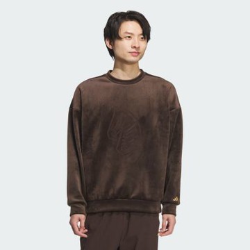 adidas 愛迪達 長袖上衣 男 大學T 寬鬆版型馬年 CNY 亞規 NYR GFX SWT 咖啡 KE4067