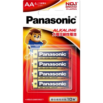 國際牌 大電流鹼性電池3號4入