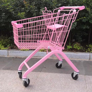 折疊購物車菜籃車超市購物車手推車理貨車雙層購物車KTV便利店小型手推車拍照道具 99購物節