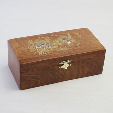 越南花梨木 紅木首飾盒 復古化妝盒 實木飾品珠寶盒子中式收納盒