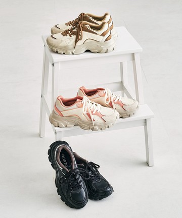 潮流跳色厚底運動鞋 (OT3733)