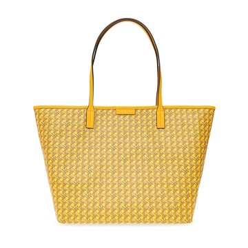TORY BURCH 格紋LOGO托特包