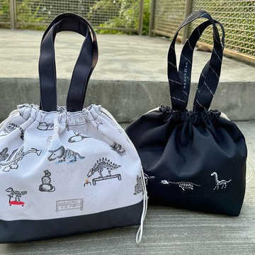 防潑手提束口包 -恐龍化石款