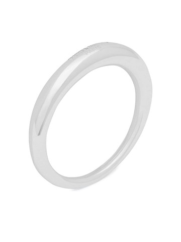Saint Laurent - Dome polished-finish ring - men - Brass - 54 - Silver