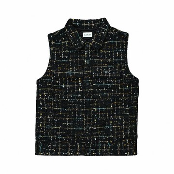 KAIKAI - Mirror Reflection - 彩格粗花呢馬甲外套