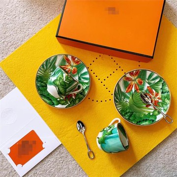 h家Passifolia熱帶雨林系列利摩日咖啡杯陶瓷高骨瓷MINI杯子水杯2