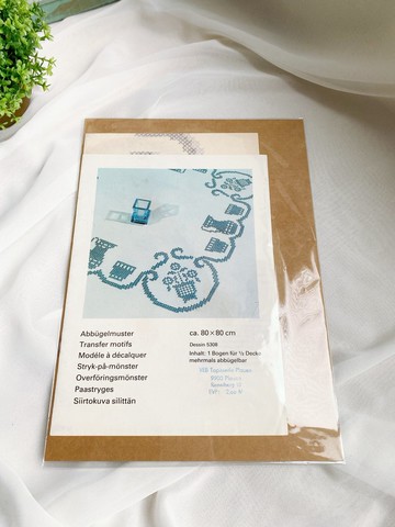 【好日戀物】德國帶回古老刺繡/十字繡圖面含紙型紙本收藏品