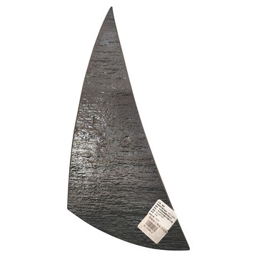 黑陶長三角皿 日本製  35 x 13 x 2.4cm  黑色  1個