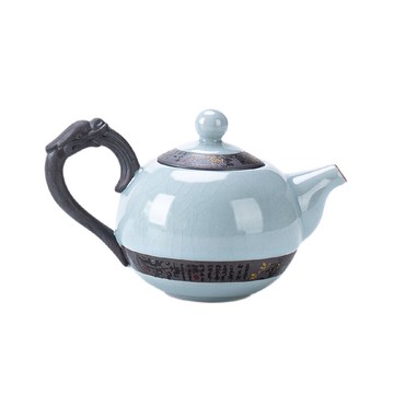 哥窯開片陶瓷茶壺單壺簡約茶杯茶道功夫茶具套裝家用中式泡茶壺