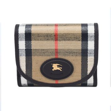 BURBERRY Highlands 三折短夾(沙色)