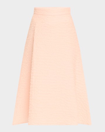 Bubble 3D Organza A-Line Midi Skirt