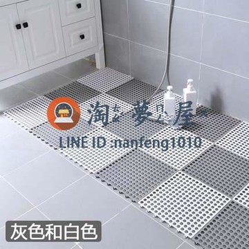 浴室防滑墊淋浴房洗澡洗手間衛生間地墊隔水縷空【淘夢屋】