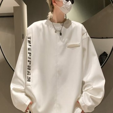 美式復古潮流氣質ins百搭新款慵懶長袖衛衣 oversize 日系原宿流行簡約文藝時尚衛衣