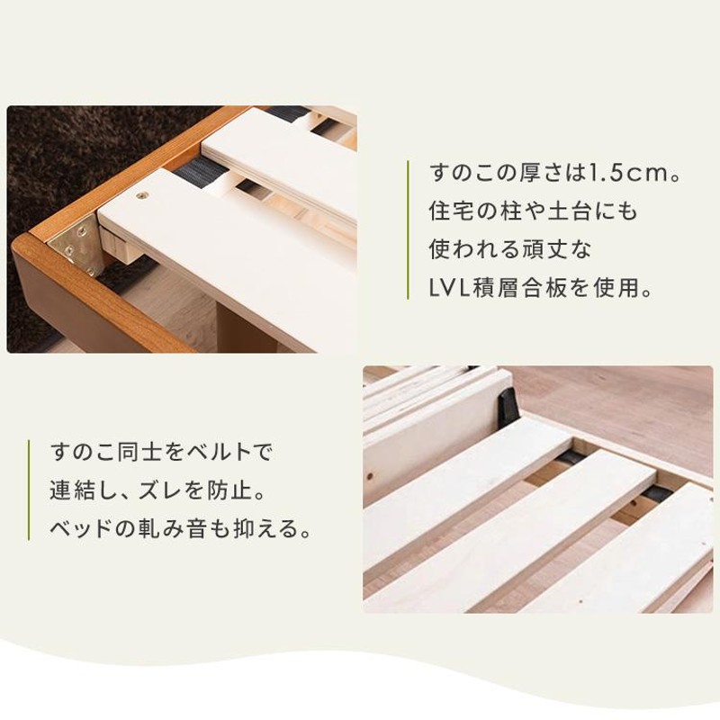 ベッド シングル 安い すのこ おしゃれ おすすめ 一人暮らし すのこ