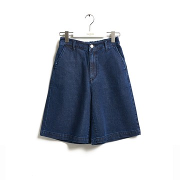 SOMETHING｜女裝｜斜口袋基本寬版五分褲