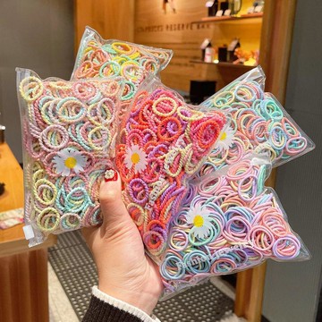 🥇隔日達出💎兒童皮筋寶寶發繩髮圈不傷發高彈力嬰幼兒拇指圈扎頭髮橡皮筋頭繩