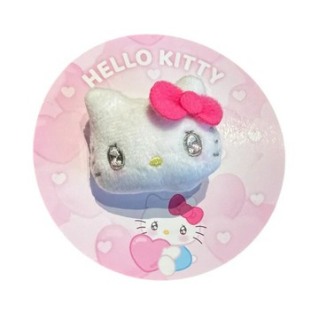 【震撼精品百貨】Hello Kitty 凱蒂貓~日本SANRIO三麗鷗 KITTY絨毛飾品戒指-水汪汪*72384