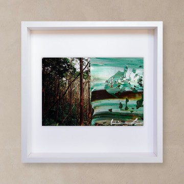 【日本製】攝影掛畫 / 掛畫 / 含框 / 森林 / 綠色 / 正方形
