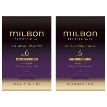 mILBOn 護髮系列 黑凜 NO.6 柔曜 4個  2組  36g