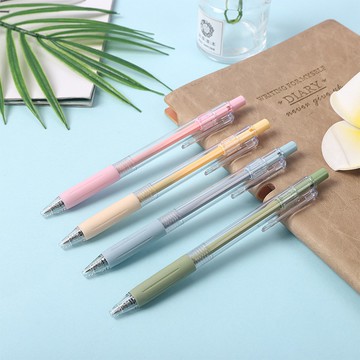 台灣現貨_B733 莫藍迪 0.5mm按壓中性筆 馬卡龍色中性筆 自動筆 書寫筆 記帳筆 學生專用筆 WENJIE