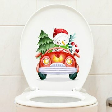 【MR.ZAKKA】創意萬用裝飾貼紙-聖誕節主題 可愛卡通聖誕雪人 A款 居家節慶布置 DIY可移式壁貼 無痕壁貼 牆貼