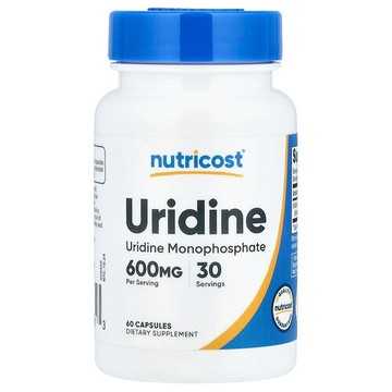 Nutricost, 尿苷，60 粒膠囊（每粒 300 毫克）