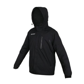 FIRESTAR 男拆帽防風外套(搖粒絨)(連帽外套 保暖 刷毛 防潑水 反光 慢跑「J1955-10」≡排汗專家≡