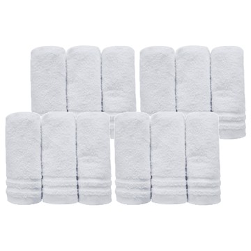 OK-PO-LO 好馬牌 台灣製純棉毛巾 白色 柔軟吸水  12條