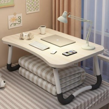 源頭廠家注塑一體折疊桌 提手電腦桌床上小書桌 多功能床上折疊桌
