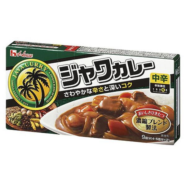 ハウス食品 ハウス ジャワカレー 中辛 185g ×10 メーカー直送