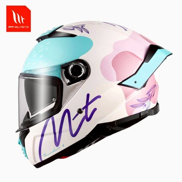 【新品訂購】MT THUNDER 4 SV 青山粉黛 雷神4 全罩式安全帽(內藏墨鏡)【非現貨/急用者下單前先詢問LINE客服】