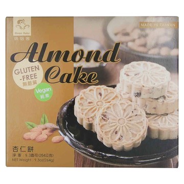 Home Bake 烘焙客 我的杏仁餅 純素 12入  264g  1盒