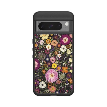 Pixel 8 Pro SolidSuit 黑 - Flower Press Stuido - 小山谷與紅雛菊