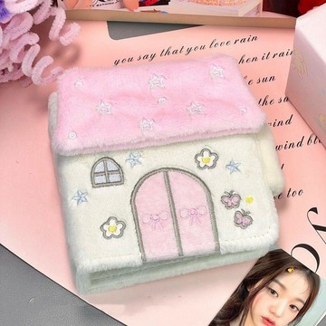 胖眫精選😊原創溫馨小屋毛絨卡冊一宮格活頁拍立得相冊愛豆專輯小卡追星收納