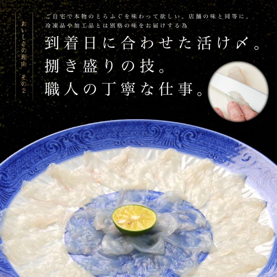 活ふぐ てっちり・てっさセット （ふぐ鍋・ふぐ刺）とらふぐ鍋とふぐの刺の豪華セット 送料無料   ギフト   贈答   お中元   お歳暮   お取り寄せ