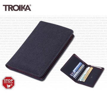 耀您館★德TROIKA防感應防RFID信用卡防盗刷屏障皮夾錢包CAS08/BK防資料竊取防駭客旅行卡片夾防盜夾阻隔感應夾【APP下單點數4倍送】