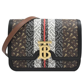 BURBERRY 8031708 Monogram 經典印花斜背包.黑邊