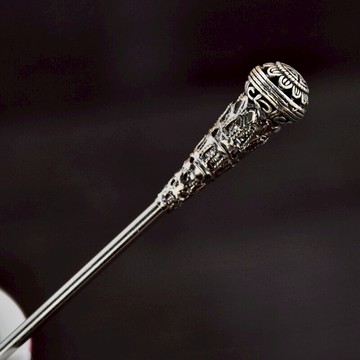 復古發飾苗銀轉運珠發簪子步搖女民族風盤發送女節日生日禮物