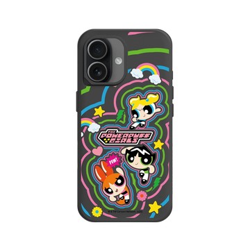 iPhone 17 SolidX 黑 - The Powerpuff Girls 飛天小女警 - 可愛小女警線條款