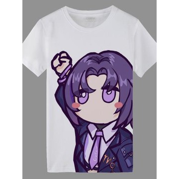 珈樂t恤短袖宅男冰絲薄款半截袖寬松速干打底衫潮流動漫青年衣服