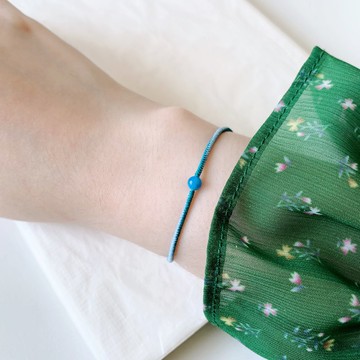 藍磷灰石 粉藍+人魚藍綠 極細 / 海水變甜的時候