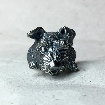 啾咪雪納瑞 純銀戒指